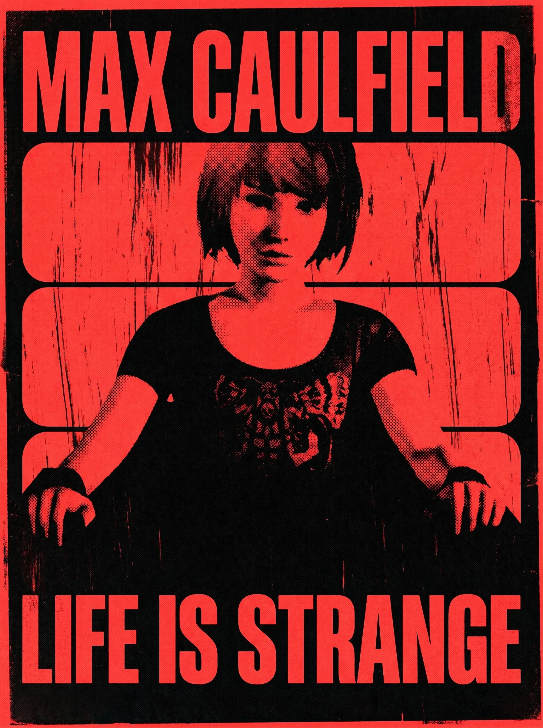 Poster ilustrado de Max en cuarto oscuro de Life is Strange